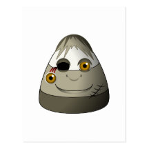 Creepy Candy Corn Zombie Post Cards