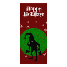Creepy elf rack card