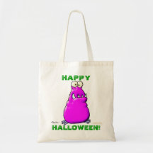 Creepy Happy Halloween Tote Bags