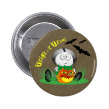 Creepy Jack-o-Lantern Button