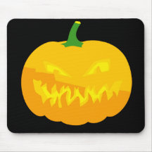 Creepy Jack-O-'Lantern Mouse Pad