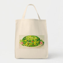CREEPY JELLO GROCERY TOTE TOTE BAGS