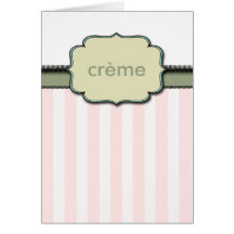 Crème Vintage Card