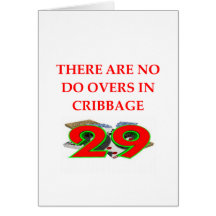CRIBBAGE GREETING CARDS