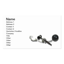 Crime Legal Process Consequences Business Card Templates