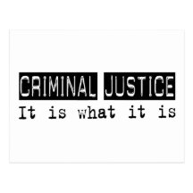 Criminal Justice It Is Postcard
