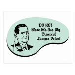 Criminal Lawyer Voice Postcards
