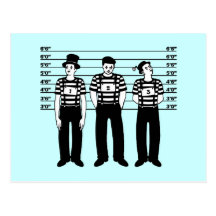 Criminal Mimes Post Card