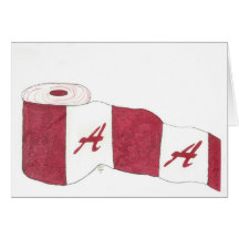 "CRIMSON" Greeting Card
