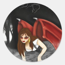 Crimson Wings Stickers