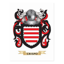 Crispo Coat of Arms Postcard