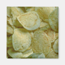 Crispy potato chips magnets
