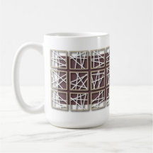Criss Cross Pattern Purple Mug