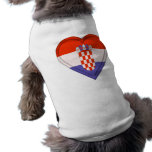 Croatia Croat Flag Doggie Tshirt