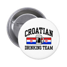 Croatian Drinking Team Button