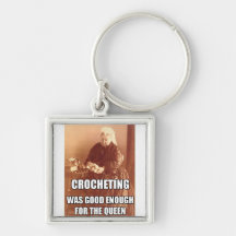 Crocheting: Good Enough for the Queen Key Chain