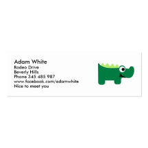 Crocodile Business Card Template