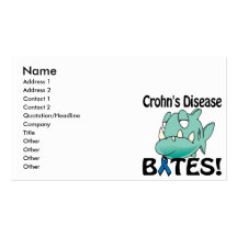 Crohns Disease BITES (blue) Business Card