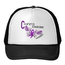 Crohn's Disease BUTTERFLY 3 Trucker Hats