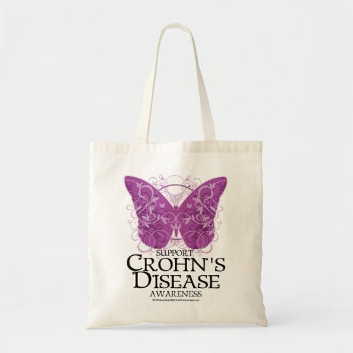 Crohn's Disease Butterfly Bag Zazzle