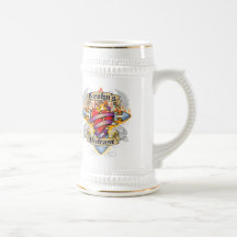 Crohns Disease Cross & Heart Coffee Mug