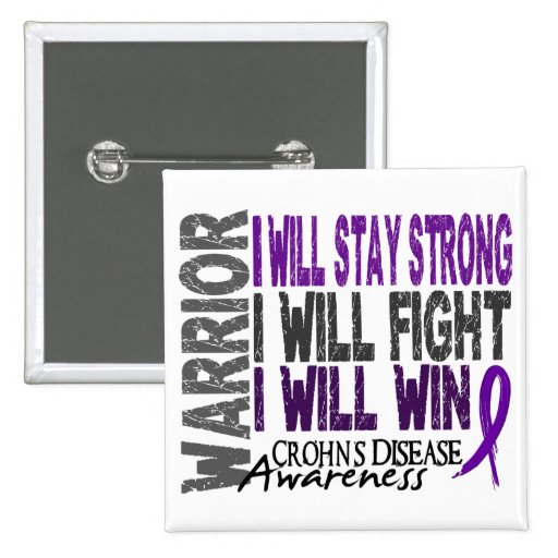 Crohn's Disease Warrior Pin