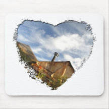 Crooked Cabin; No Text Mouse Pad