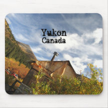 Crooked Cabin; Yukon Territory Souvenir Mouse Pads
