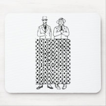 Crooked Leg Optical Illusion Mousepads