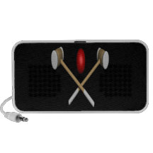 Croquet Clubs And Ball Travel Speakers