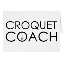 Croquet Coach Greeting Card