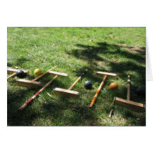 Croquet Greeting Card