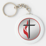CROSS AND FLAME KEYCHAINS
