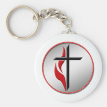 CROSS AND FLAME KEYCHAINS