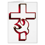 Cross and Holy Spirit / Holy Ghost Greeting Cards