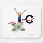 Cross Country Boy Mouse Pads