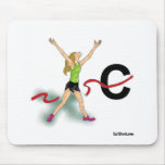 Cross Country Girl Mouse Pad