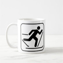 Cross Country Ski Symbol Mug