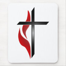 CROSS & FLAME MOUSEMATS