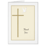 Cross Religious Christian Thank You Card