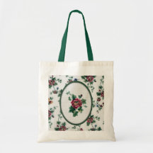 Cross Stitch Rose Bag