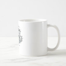 Cross with floral graphics mugs