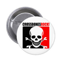 Crossbones Rock! Buttons