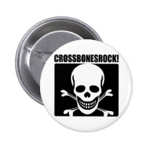 Crossbones Rock! Pin
