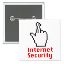 Crossed Fingers Cursor Pin
