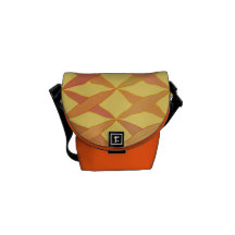 Crossed Leaves Messenger Bag