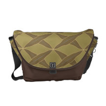 Crossed Leaves Messenger Bag