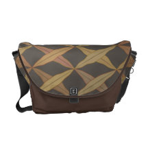 Crossed Leaves Messenger Bag