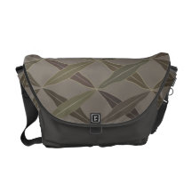 Crossed Leaves Messenger Bag