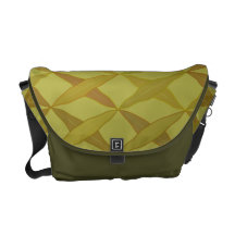 Crossed Leaves Messenger Bag
